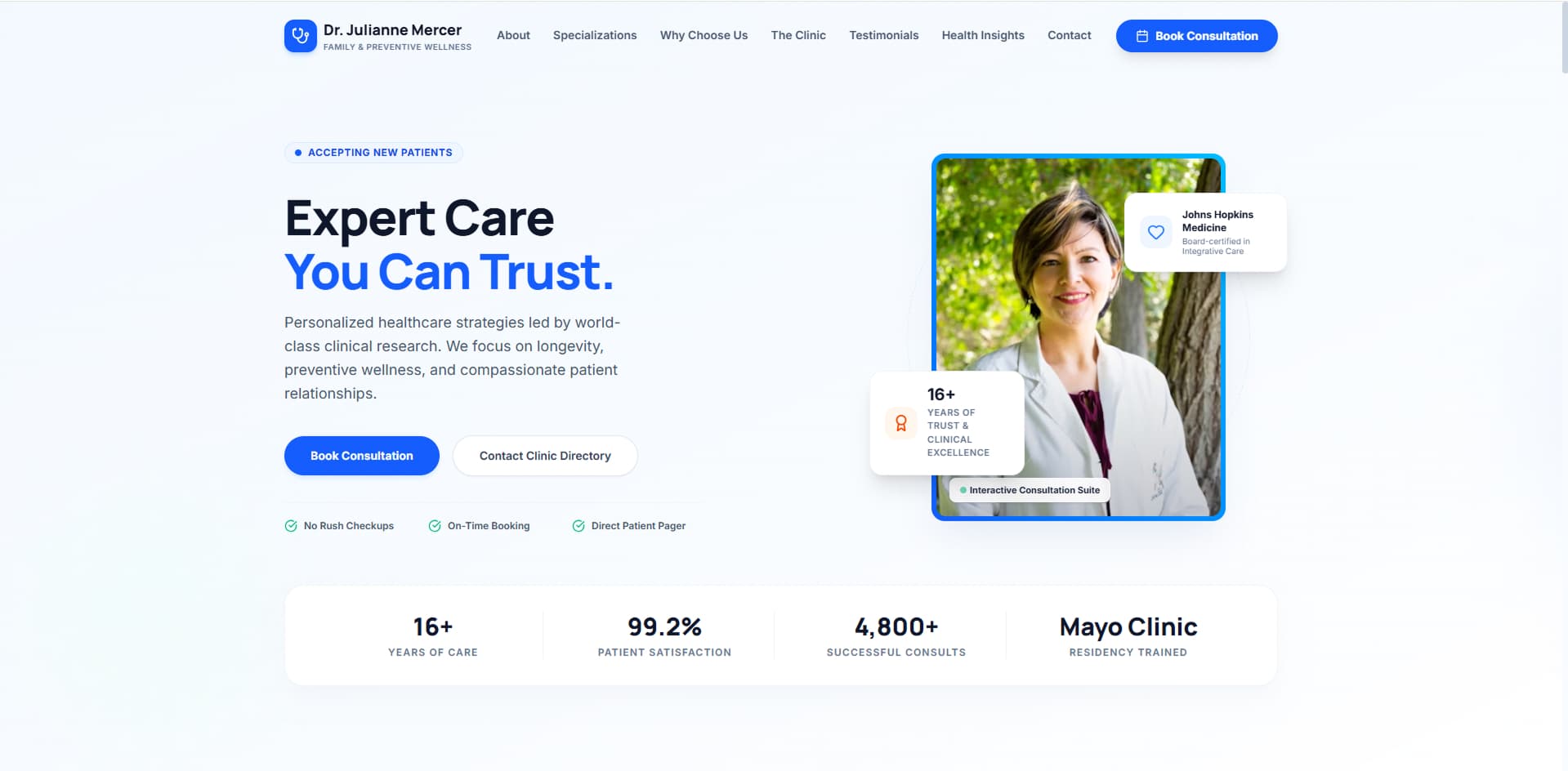 Premium Healthcare — Healthcare project screenshot